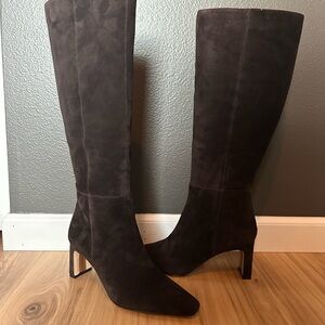 Sam Edelman Sylvia Chocolate Brown Heeled Boots